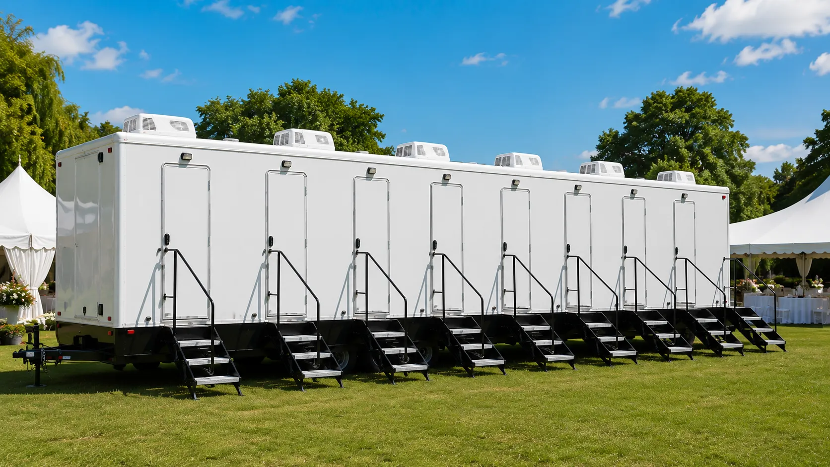 8 Stall Restroom Trailer in Rochester Hills, MI